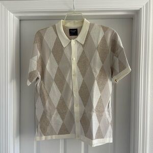 Abercrombie sweater polo. Size large. Like new condition